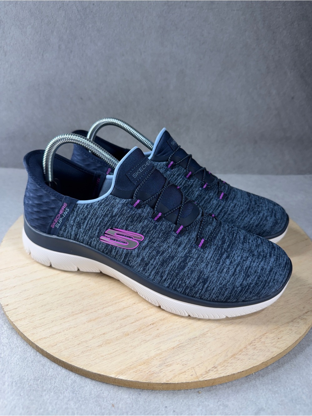 Skechers Slip-Ins Summits Dazzling Haze Navy Purple Women's Size 9.5